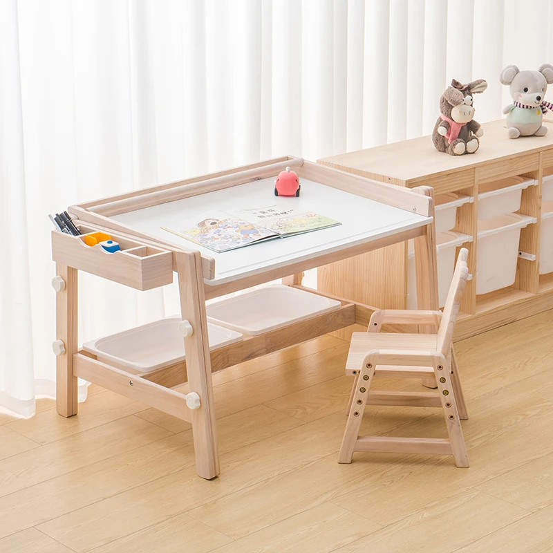 Baby Desk Child Children Table Children's Tables Kids Chair Set Study Students Chairs Student Mesitas De Noche Room Desks - Image 4