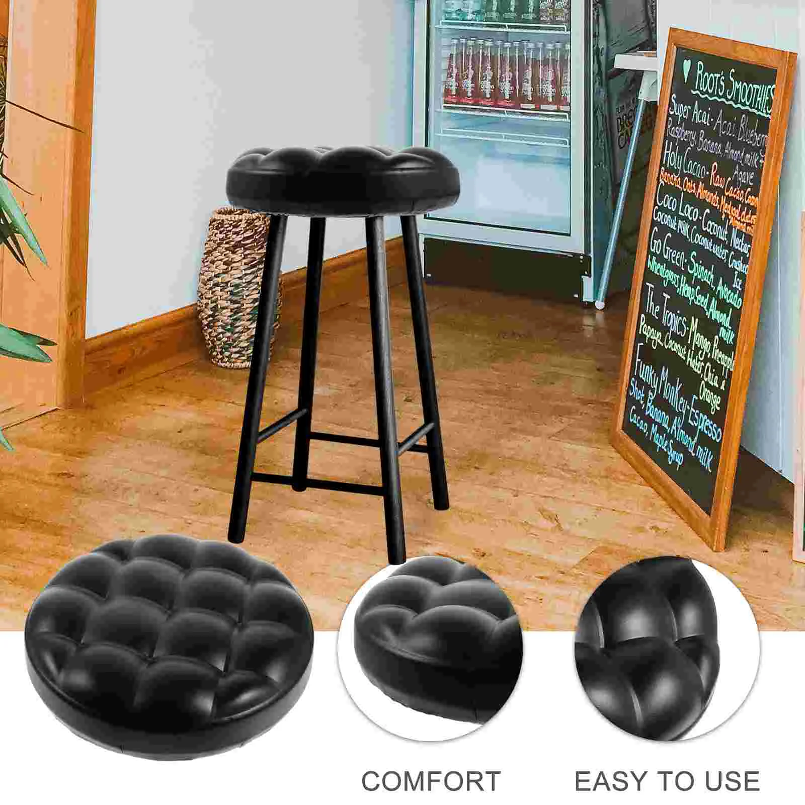 Round Stool Seat Cushion Bar Stool Cushions Waterproof Chair Seat Tops Canteen Stool Seat Replacement Chair Cushion Tops - Image 3