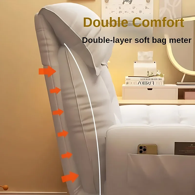 Comfortable Reclining Computer Chair, Sedentary Backrest, Sofa Chair, Bedroom, Study, Living Room, Office, Home - Image 2