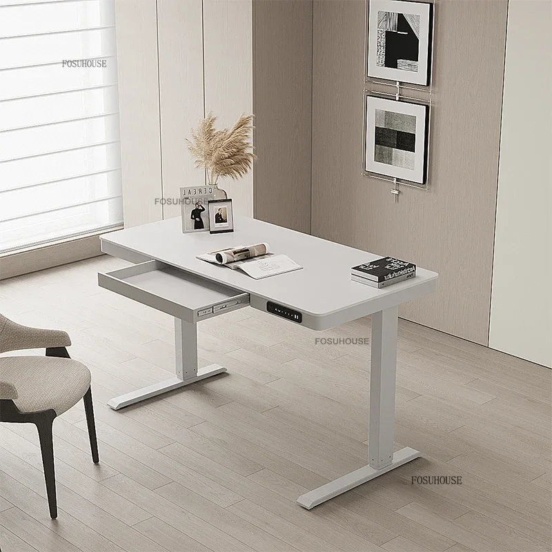 Adjustable Height Gaming Desk Designer Smart Lifting Computer Desks European Office Furniture Home with Drawer Office Study Desk - Image 3