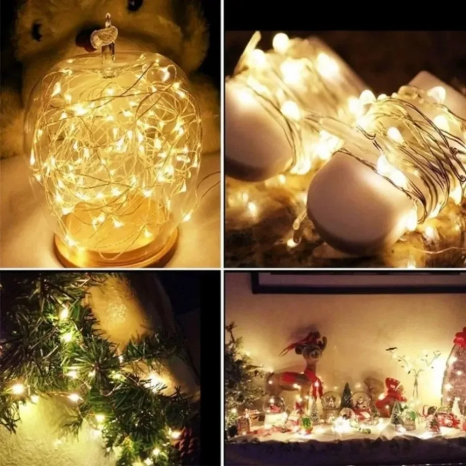 5M LED String Lights Waterproof Led Copper Wire Fairy Lights Battery Operated DIY Wedding Party Christmas Decoration Lights - Image 5