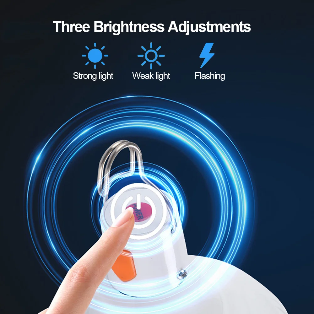 Usb Rechargeable Led Bulb Portable Camping Light Bulb Emergency Lighting Flashlight Lights Outdoor Picnics Hanging Tent Light - Image 4