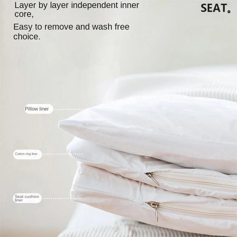 X&D Lazy New Xinjiang Cotton Comfortable Leisure Sofa Bed Sofa Bed Foldable Single Double Bedroom Dual Purpose Lazy Sofa Lying - Image 3