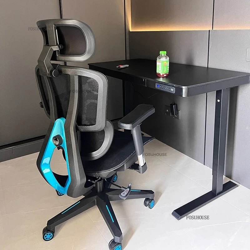 Adjustable Height Gaming Desk Designer Smart Lifting Computer Desks European Office Furniture Home with Drawer Office Study Desk - Image 6