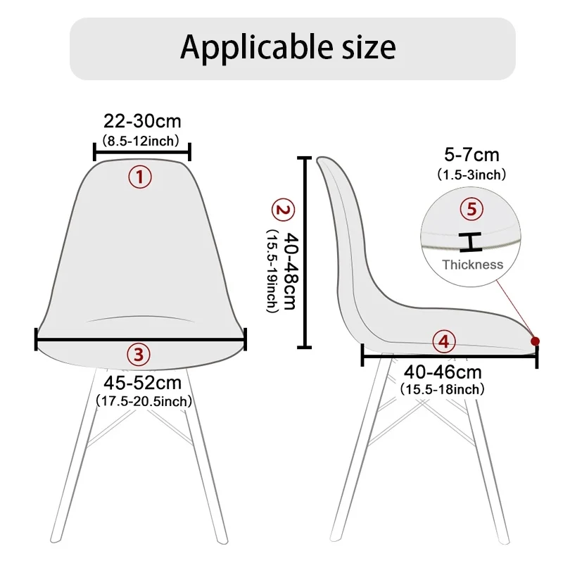 Solid Color Velvet Chair Cover Spandex Back Seat Cover Living Room Office Bar Banquet Decoration Furniture Protective Cover - Image 2