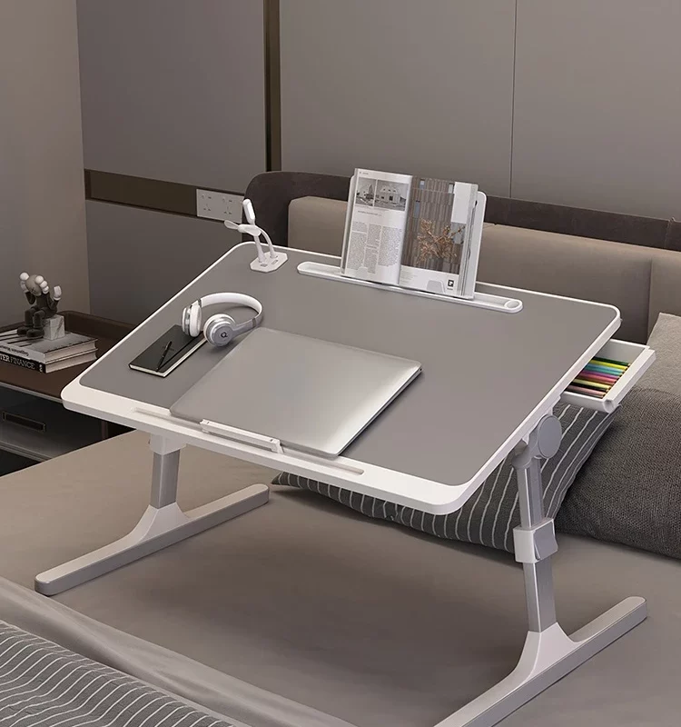 Home Folding Laptop Desk for Bed & Sofa Laptop Bed Tray Table Desk Portable Lap Desk for Study Reading Bed Top Tray Table