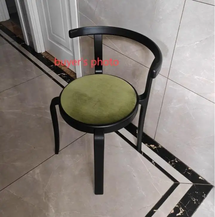 Magnus Denmark Olesen Nordic 8000 Series Red Beech Plywood Solid Wood Dining Stackable Vintage Curved Backrest Chair - Image 6