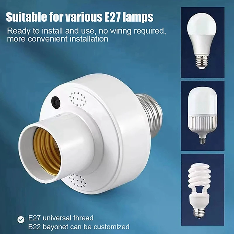 Wifi Smart Light Bulbs Adapter E27 LED Lamp Holder Base AC100-220V Via Smart Life App Voice Control - Image 3