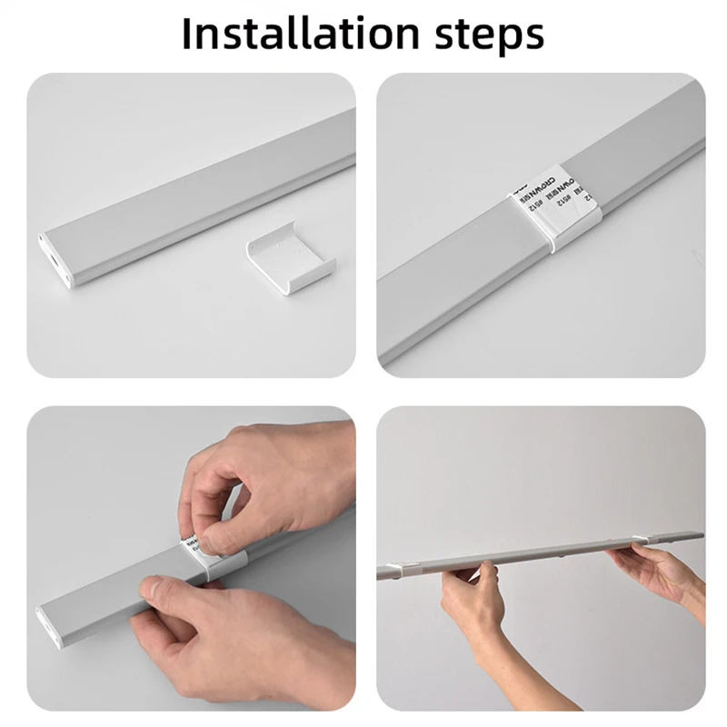 LED Motion Sensor Wireless Ultra Thin Night Light USB LED Wine cooler Light For Kitchen Cabinet Bedroom Wardrobe Indoor Lighting - Image 4