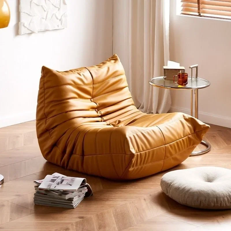 Luxury Living Room Sofa Furgle Chair Soft Suede Oversized Chair Lazy Floor Sofa for Living Room Corner Chair Caterpillar Sofa - Image 3