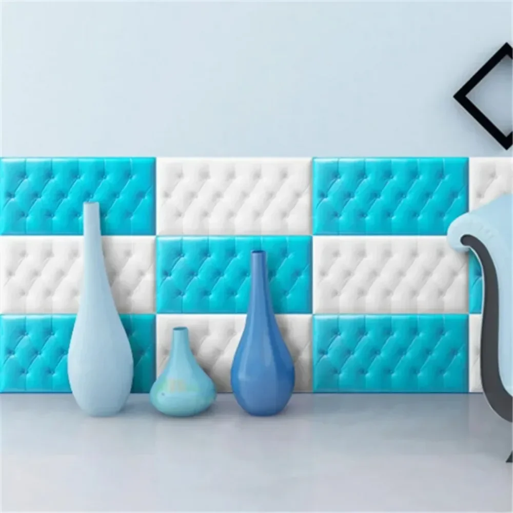 Home Decoration Anti-Collision 3D Soft Package Bed Sticker Thickened Self-Adhesive Wall Sticker Diy Tatami Headboard Bedroom - Image 6