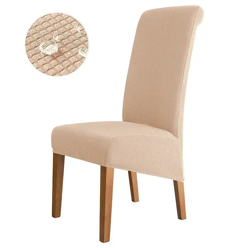 Commercial Plus Size Waterproof Dining Romm Chair Cover High Back Kitchen Desk Chair Case Adjustable Seat Cover for Banquet Home - Image 4