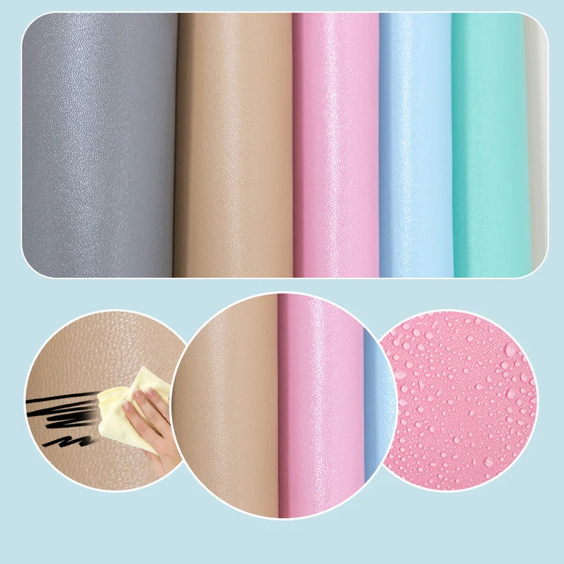 Bed Headboard 3D Wall Stickers Self-adhesive Head Board Wall Panels Wallpaper Tatami Anti-collision Wall Mat Pad Foam Cushion - Image 3