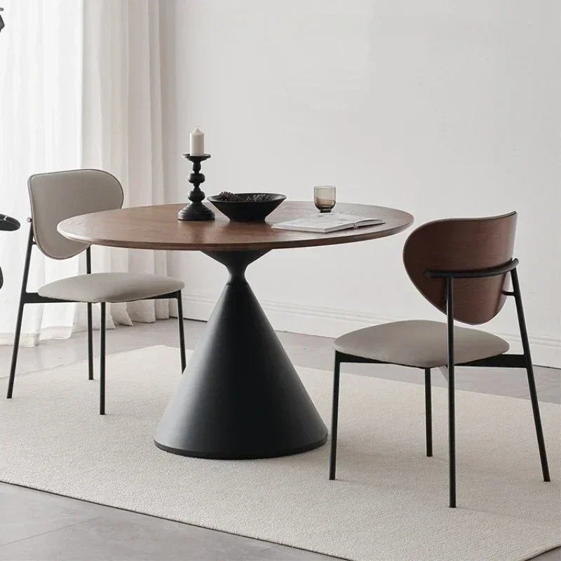 Cafe Dining Table Round Reception Kitchen Tables Elegant Service Extendable Multifunction Home Furniture Mesa Comedor Dinner - Image 2
