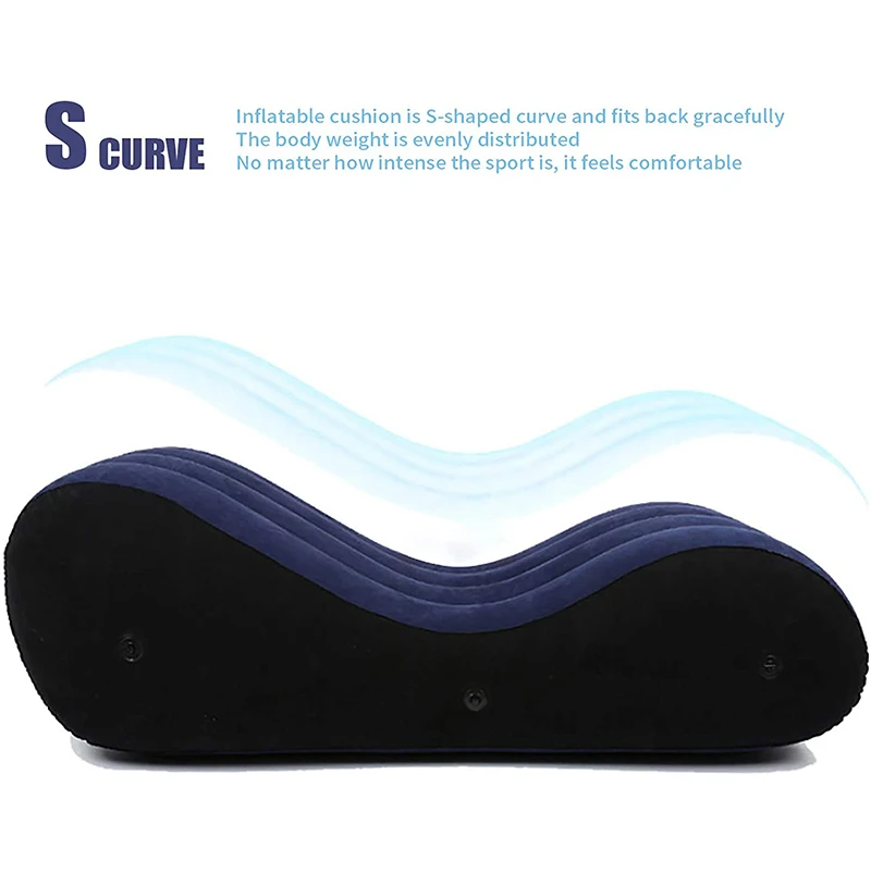 Portable Inflatable Sofa Bed S-shaped Love Position Labor-saving Sitting Wedge Husband Wife Pillow Better Love Life Furniture - Image 6