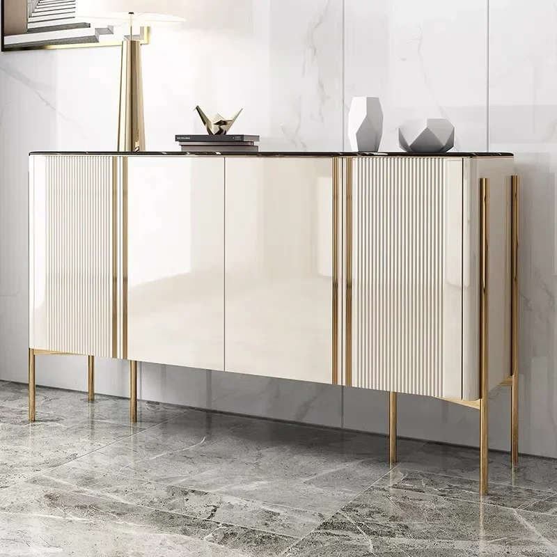 Minimalist Sideboard Glossy Buffet Living Room Cabinets Modern Luxury Sideboard Showcase Living Room Cajonera Vitrina Furniture - Image 2
