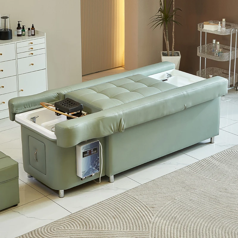 Health foot massage beauty shop special shampoo bed electric lift foot massage sofa bed beauty salon high-end head therapy bed - Image 3