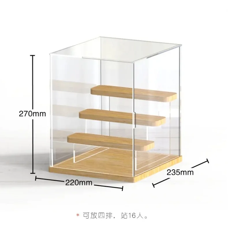 Blind box storage box bubble mat acrylic display rack hand box display cabinet toy LEGO model dust cover without light