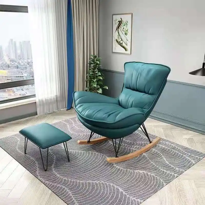 Trendy Comfortable Recliner Armchair for Home Garden Office Leather Recliner Comfy Armchair for Living Room Bedroom Patio Garden - Image 4