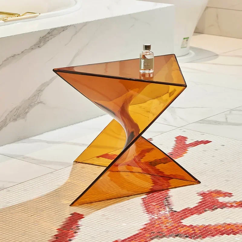 Nordic Minimalist Small Coffee Table, Creative Geometric Design for Modern Living Room, Designer Accent Table Unique - Image 5