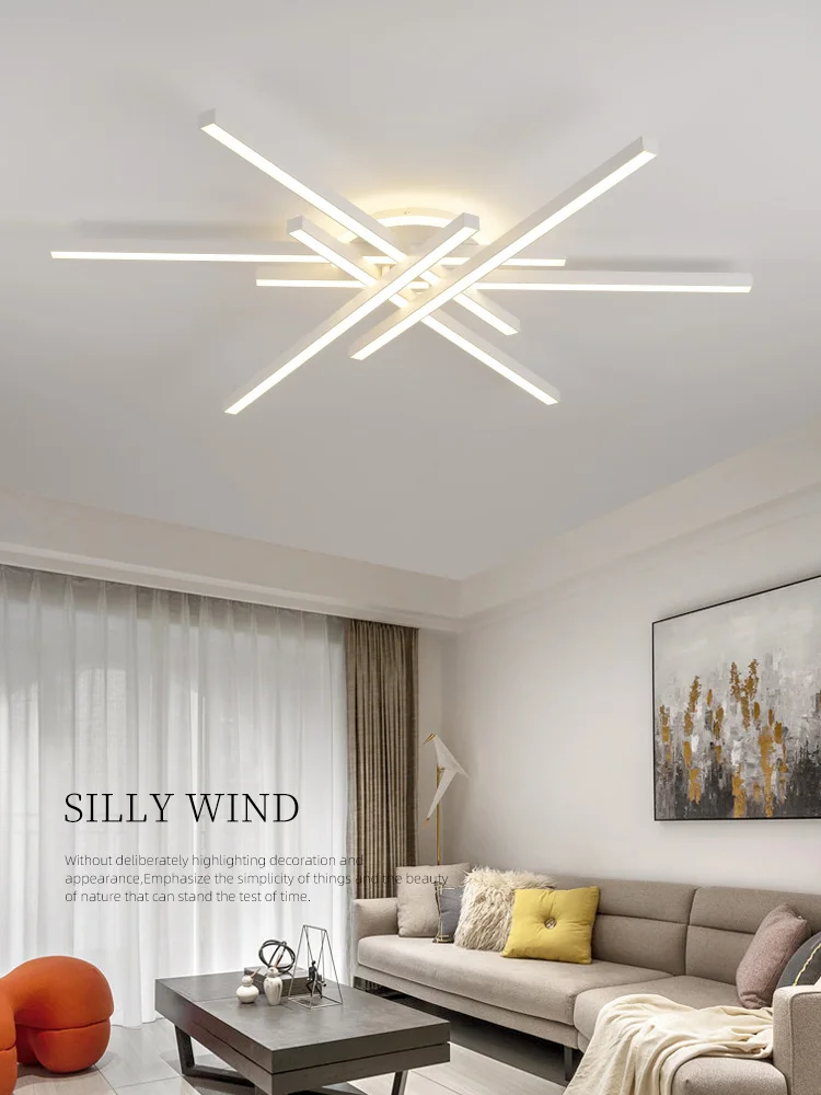 2024 new ceiling lamp Nordic modern LED lamp living room dining room bedroom lights ceiling chandelier - Image 3