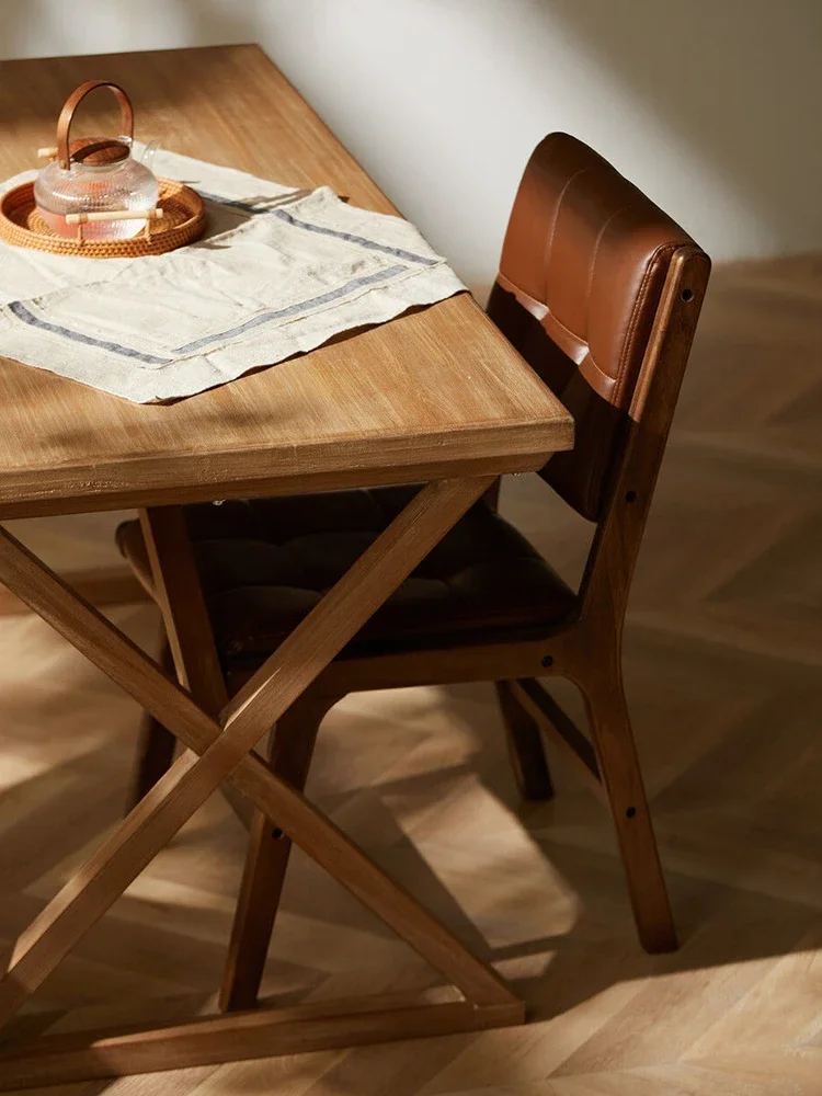 Wooden Dining Chair Nordic Brief Kitchen Chairs Modern Luxury Chairs Portable Living Room Chair Aesthetic Europe Home Furniture - Image 2