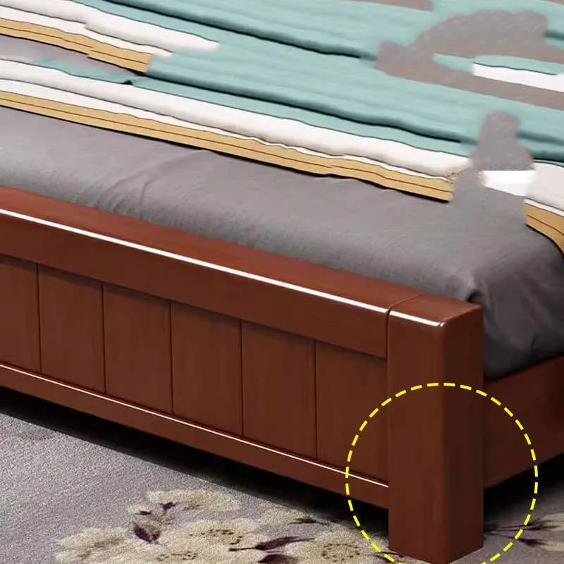high end waterproof double bed european wood 2 person wooden modern luxury beds queen twin european camas de casal furniture - Image 5