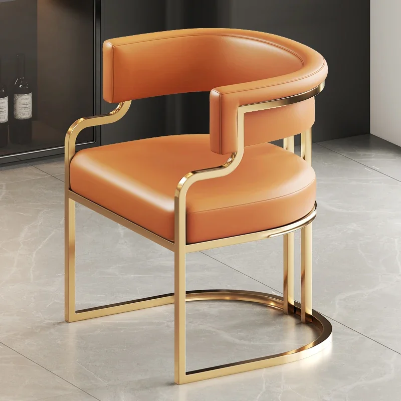 Armchair Luxury Dining Chair Restaurant Hotel Throne Relax Dinning Chair Office Accent Chaise Salle A Manger Nordic Furniture - Image 3