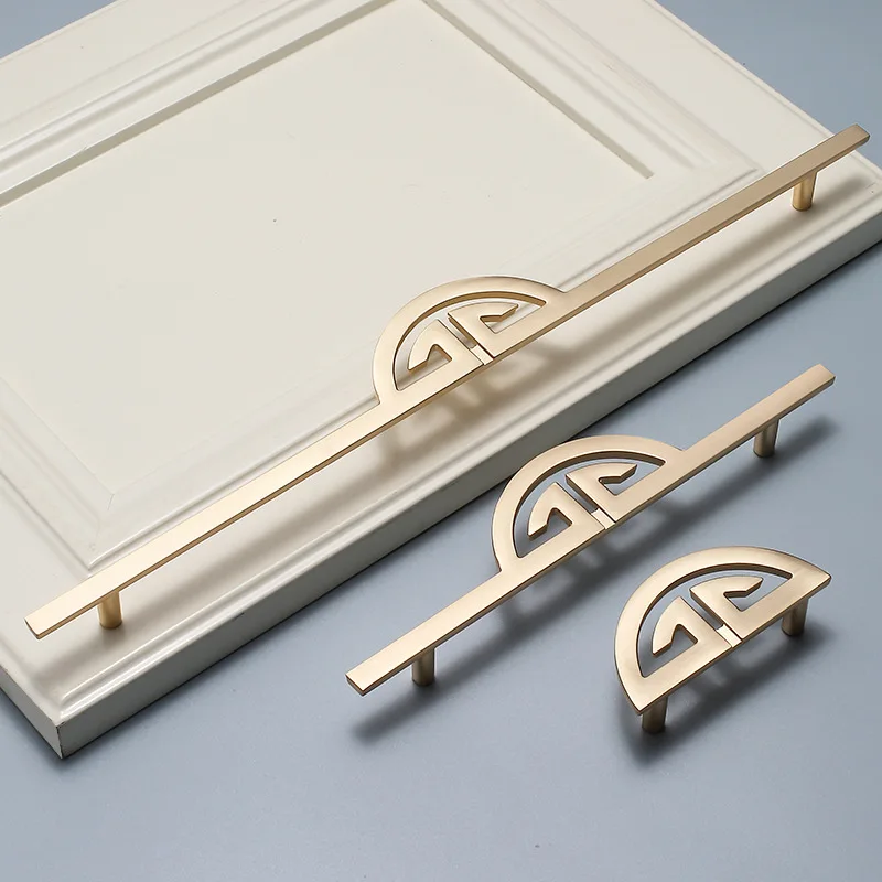 New Chinese Style Handles for Cabinets and Drawers Gloden Shoe Cupboards Bookcase Dresser Wine Cabinet and Wardrobes Handles - Image 2