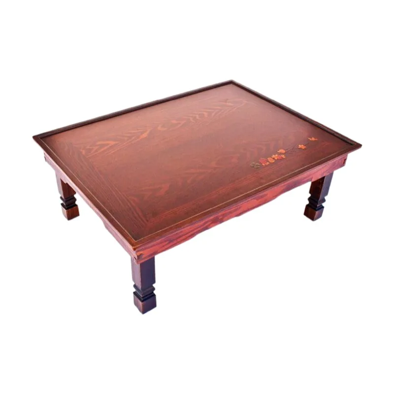 Folding Legs Korean Table Living Room Tea Table Traditional Style Asian Antique Furniture Low Dining Wood Table