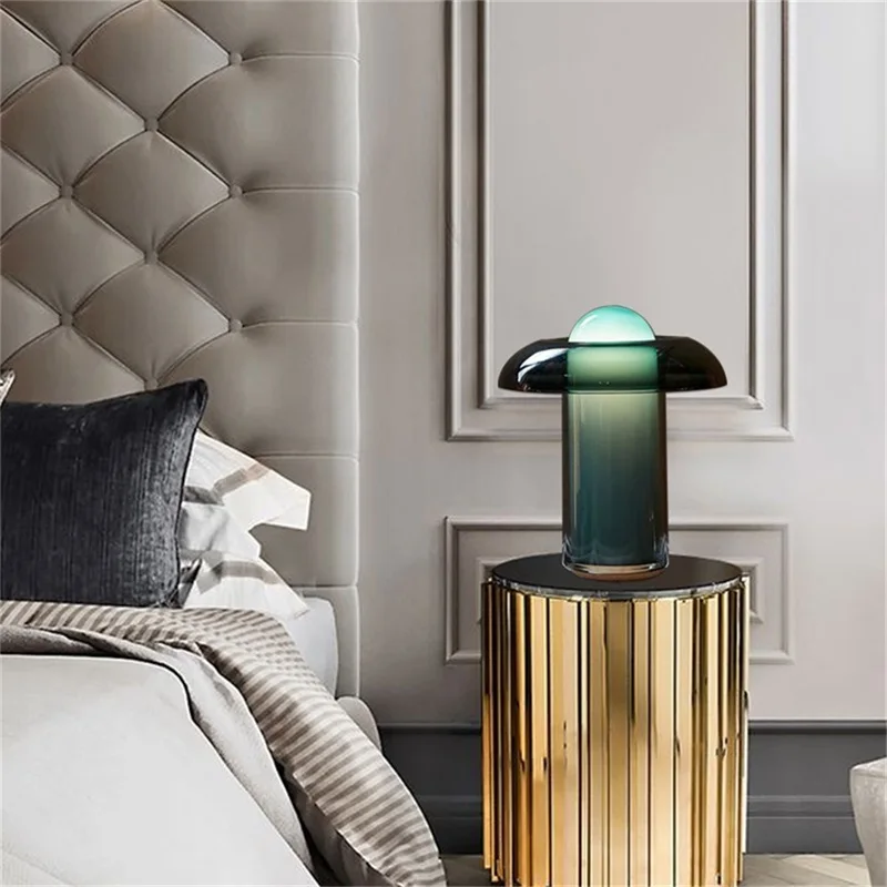 SAMAN Nordic Modern Creative Green Table Lamp LED Desk Lighting Decorative for Home Living Room - Image 2
