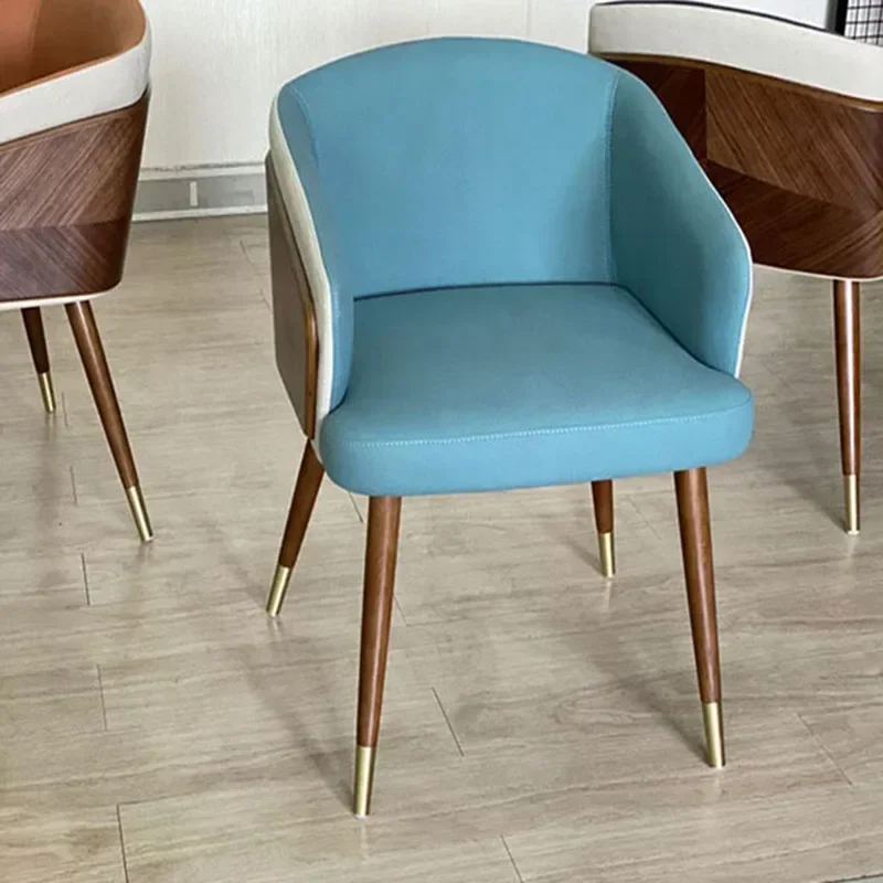 Accent Armchair Dining Chairs Camping Gaming Relaxing Floor Nordic Designer Dining Chairs Makeup Chaise Nordique Home Furniture - Image 4