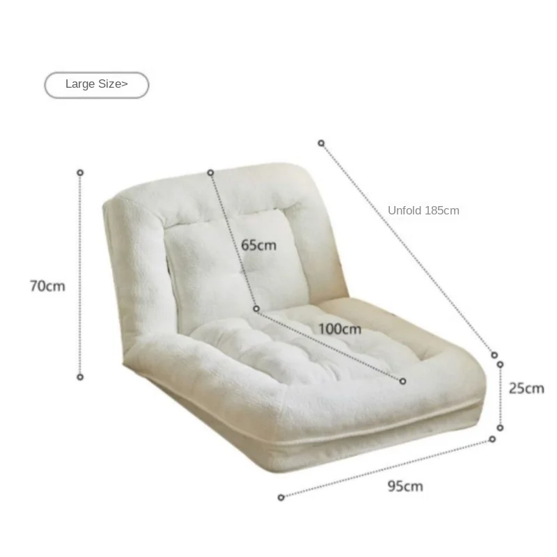 X&D Lazy New Xinjiang Cotton Comfortable Leisure Sofa Bed Sofa Bed Foldable Single Double Bedroom Dual Purpose Lazy Sofa Lying - Image 5