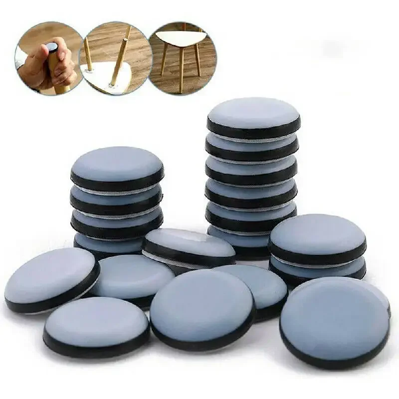8Pcs Furniture Glides Stick-on Chair Leg Slider Bumper Self-Adhesive Pad Floor Protector for Table Sofa Carpet Tile Hardwood