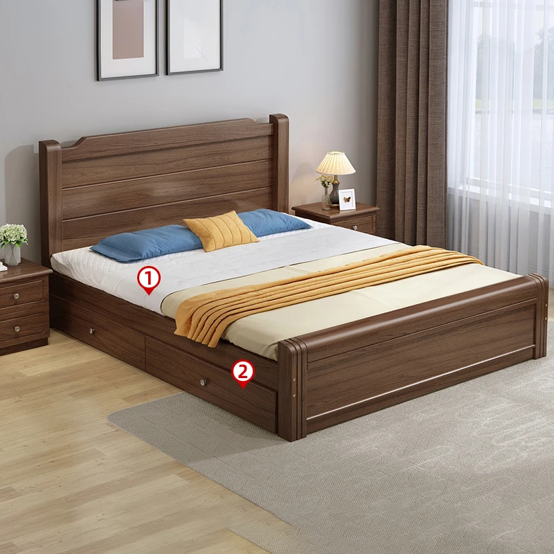 Garden Baby Queen Beds Patio Size Princess Double Wood Circle Beds Nordic Cheap Adults Camas Dormitorio Furnitures For Bedroom