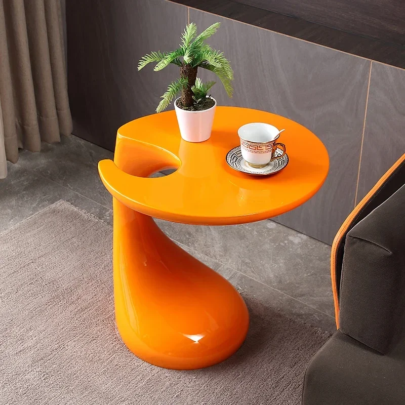 Coffee Table, Creative Modern Fashionable Small Coffee Table for Living Room, Simple and Personalized Balcony Small Round Table - Image 5