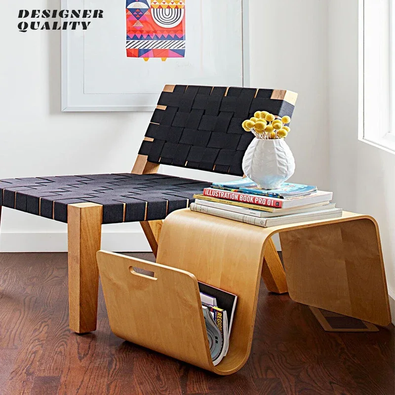 Designer N-Type Small Coffee Table, Scandinavian Solid Wood Side Table for Living Room and Bedroom Corners Unique Accent - Image 3