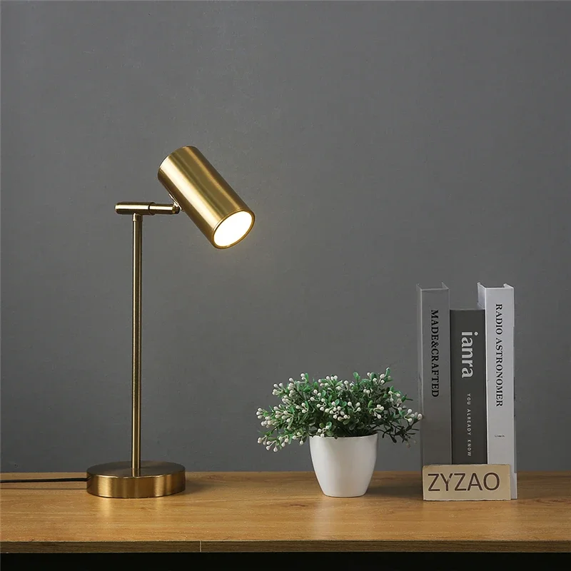 Modern Creative Golden Table Lamps Eye Protection Study Reading Desk Lamp Nordic Living Room Bedroom Bedside Decor Table Light - Image 3