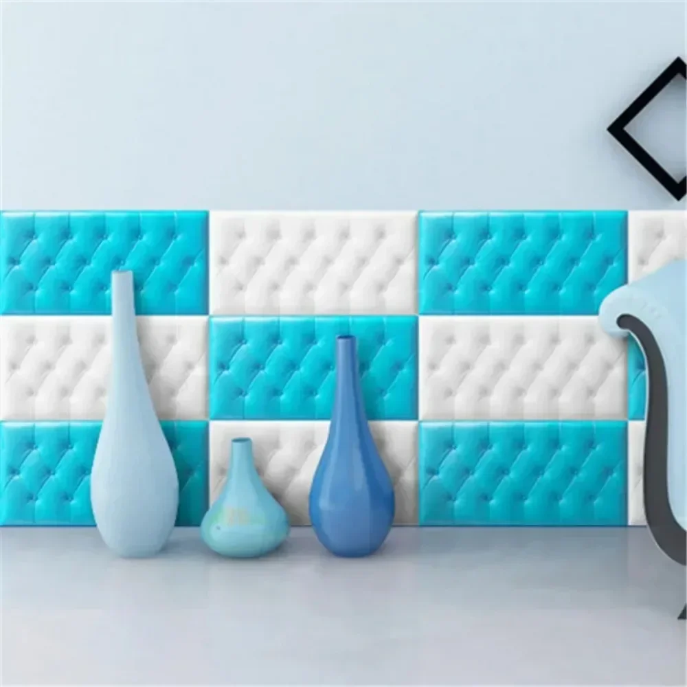 Anti-Collision 3D Soft Package Bed Sticker Thickened Self-Adhesive Wall Sticker Diy Tatami Headboard Bedroom Home Decoration 1pc - Image 5