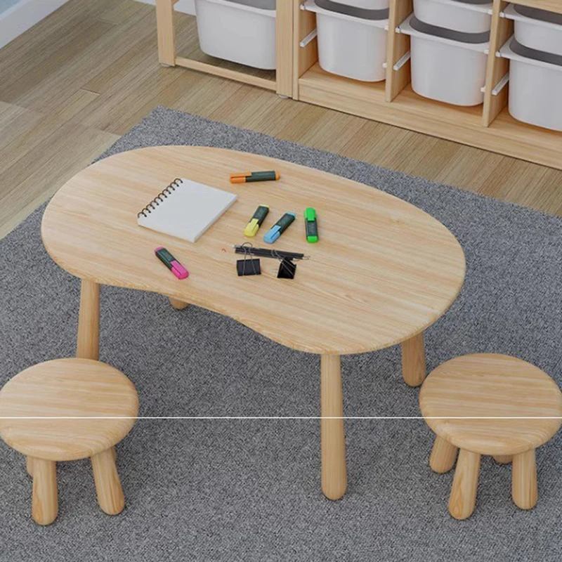 Small Desk School Furniture Children Chair Tables Classroom Table Kids Study Set Child Room Elementary Children's Childrens - Image 4