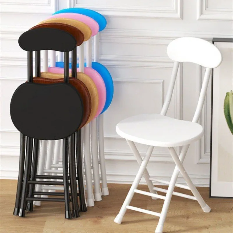 X&D Lightweight And Easy To Store Aluminum Alloy Folding Chair Home Dining Chair Backrest Chair Balcony Portable Folding Chairs - Image 3