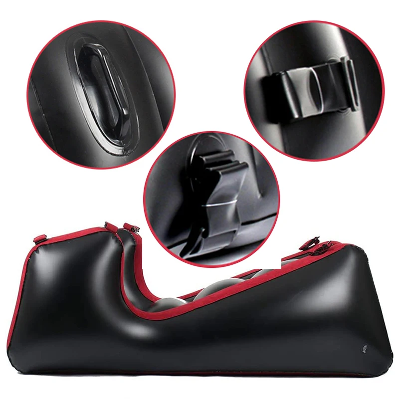 Love Seat Pillow For Positions Inflatable Seats Pillow For Couple Pvc Furniture Inflatable Portable Fun Exotic Red Sofa Bed - Image 5