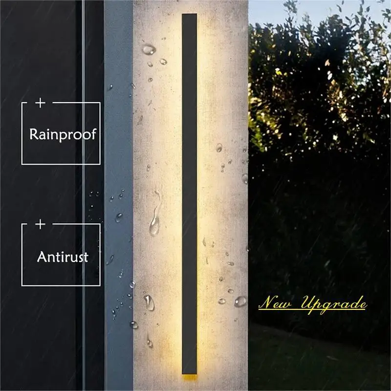 Waterproof LED long wall lamp, modern, ip65, outdoor lighting, garden, villa, balcony, lamp, decorative, 110 v,220v