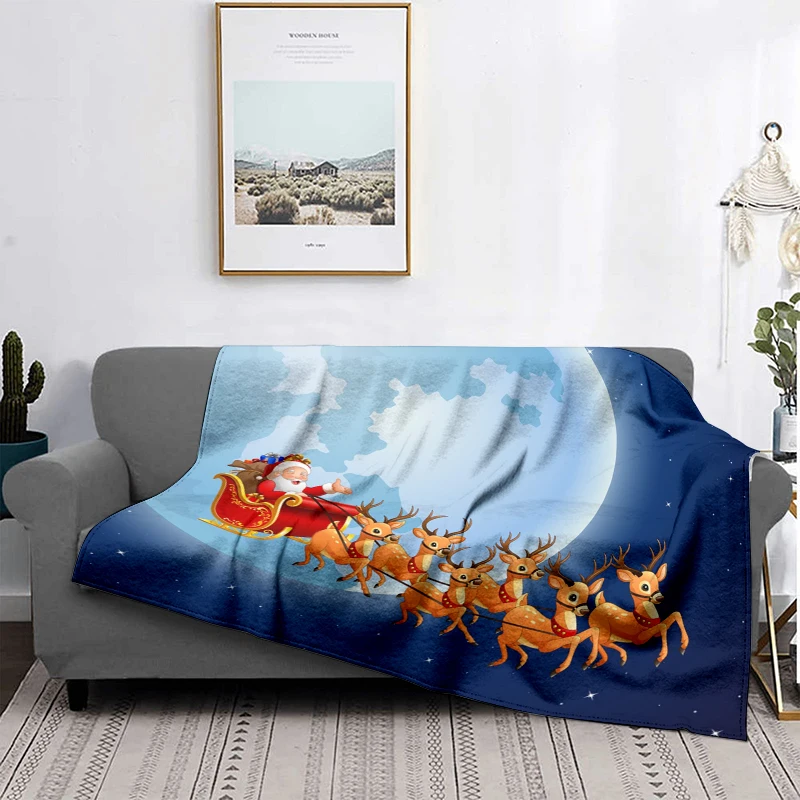 Home decoration plush Throw Sofa blanket Bedspread bed fluffy soft blankets decor Plaid Modern Halloween Merry Christmas winter - Image 2