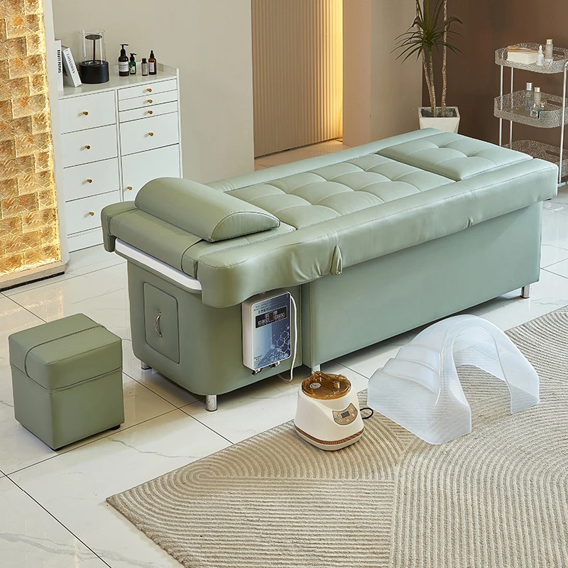 Health foot massage beauty shop special shampoo bed electric lift foot massage sofa bed beauty salon high-end head therapy bed - Image 4