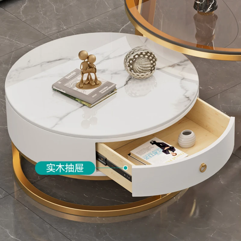 Modern Nordic Center Table Coffee White Makeup Dining Accent Table Living Room Mobile Tavolo Soggiorno Unique Furniture CY50CT - Image 5