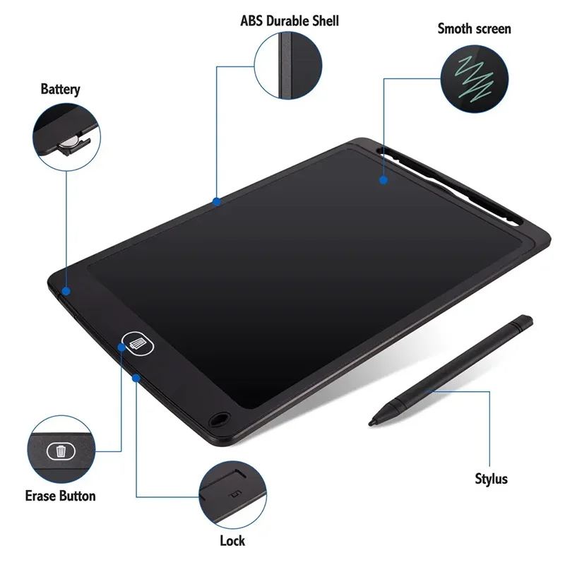 6.5/8.5 inch Colorful LCD Writing Tablet Drawing Board Graffiti Sketchpad Mgaic Erasable Handwriting Pad Toys for Children Gifts - Image 3
