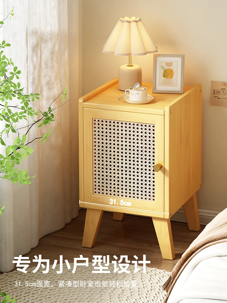 Bamboo Nightstands Home Furniture Living Room Shelf Storage Cabinet Bedroom Bedside Tables Customized Bed End Small Cabinets - Image 3