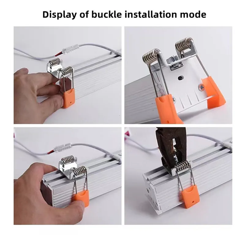new LED line Downlight Recessed Rectangle Grille Ceiling Lamp 10W 20W 30W AC85~265V LED Spot Light For Home Shop Decor Living - Image 3