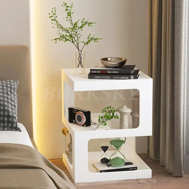 Bedside Table Nightstands Cabinet For Living Room Home Furniture Modern Cabinets Bed Side Storage Locker For The Bedroom